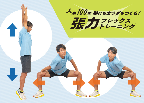 “人生100年 動ける体をつくる！張力フレックストレーニング
